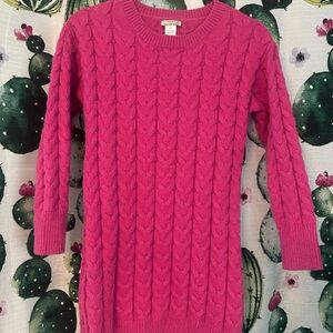 Habitual Fuchsia Cable Knit Sweater